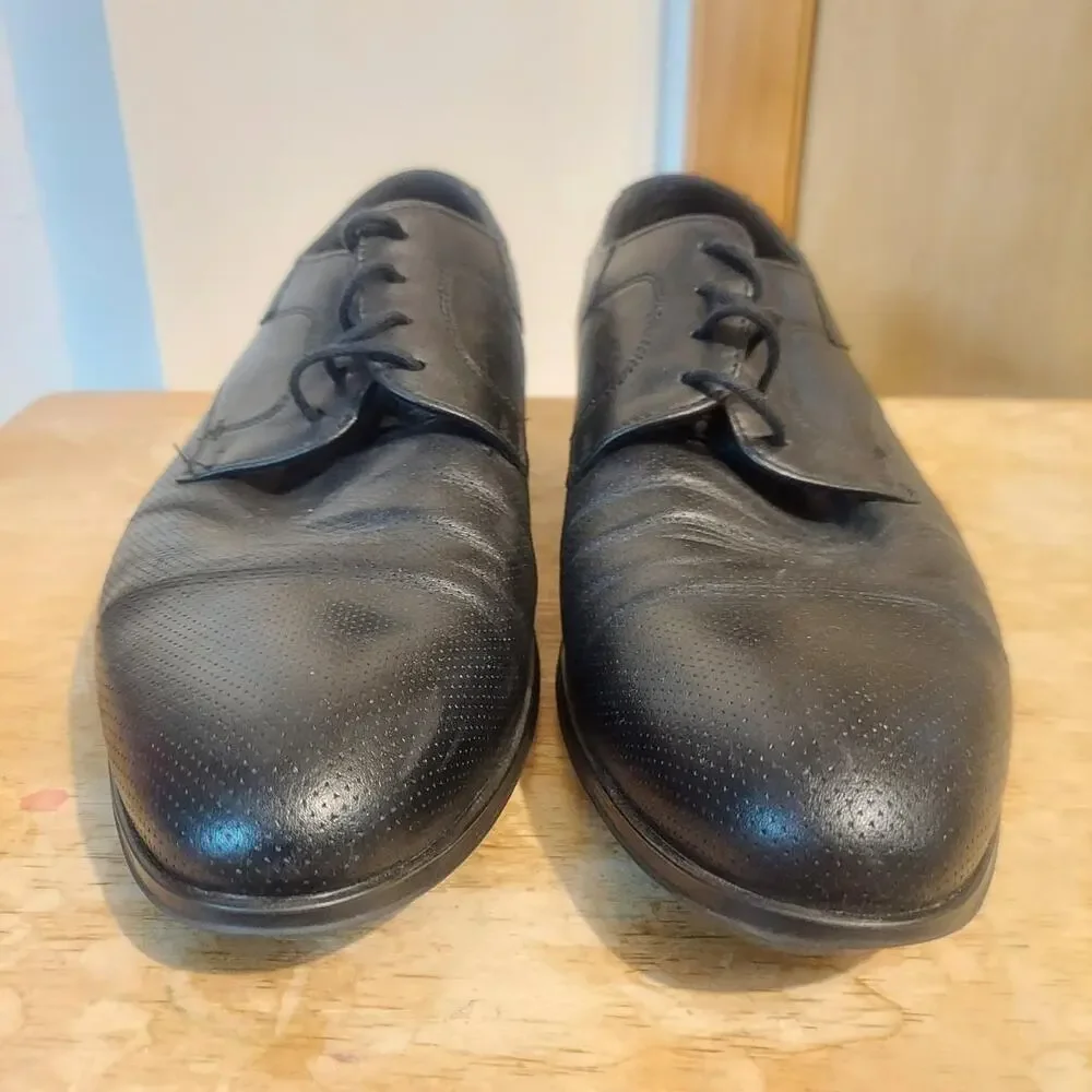 Lloyd Germany Men's US 10 Black Leather Derby Oxford Shoes